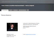 Tablet Screenshot of andrzej.galganek.pl